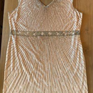 Gorgeous Jkara Pink Sparkly Cocktail Dress